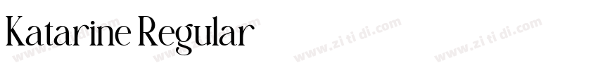 Katarine Regular字体转换
